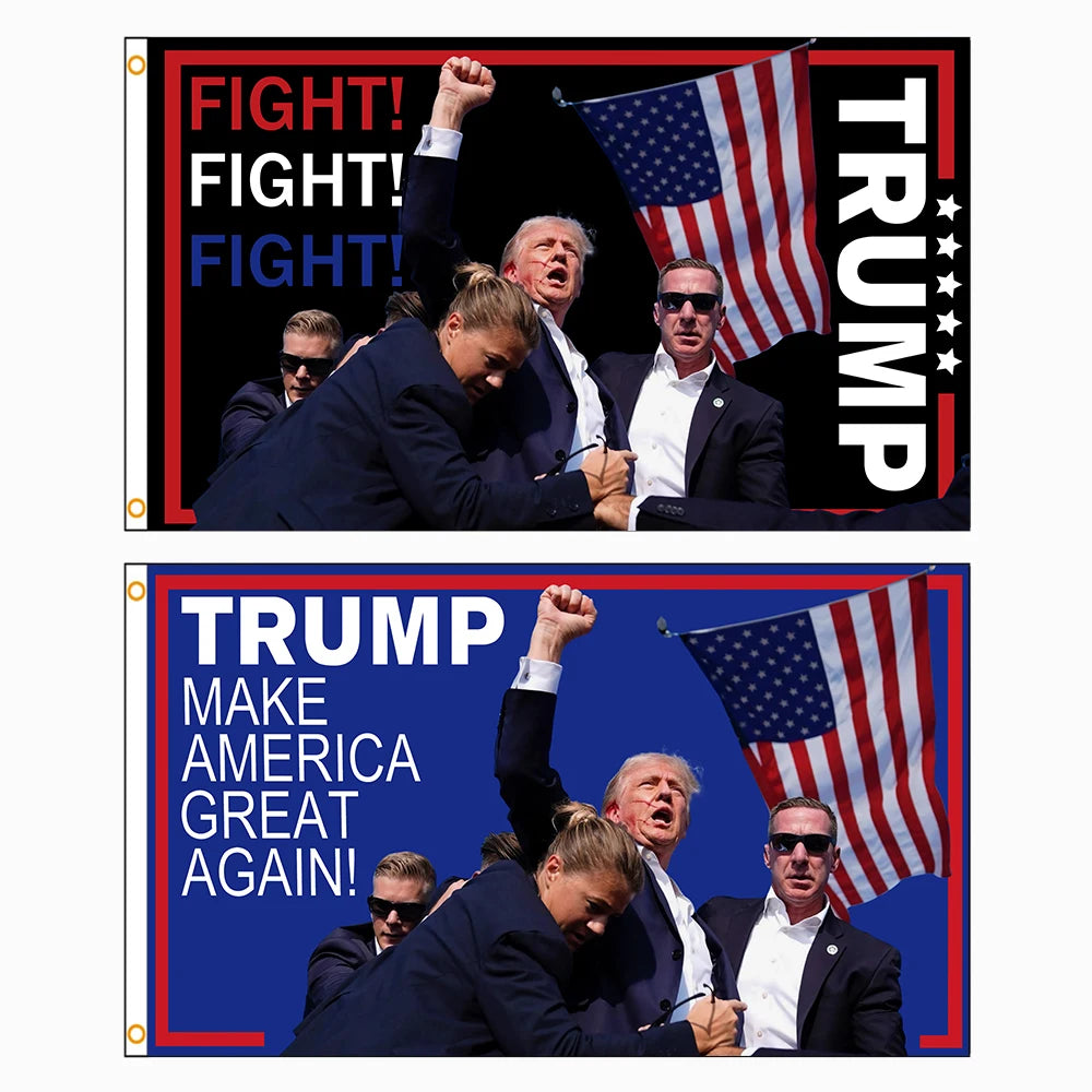 TRUMP 2024 FIGHT! FIGHT! FIGHT! Flag